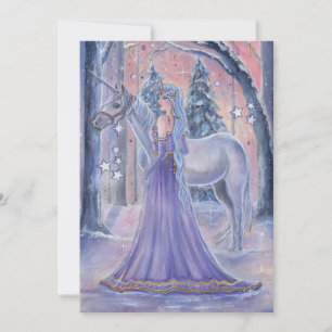 Prinses Lumi met eenhoorn kunst door Renee Lavoie