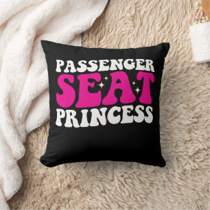 Prinses Meisje in Passagiersstoel Auto Groovy Retr Kussen