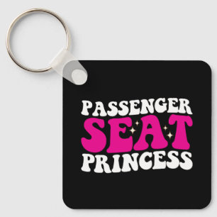 Prinses Meisje in Passagiersstoel Auto Groovy Retr Sleutelhanger