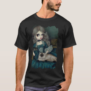 Prinses met een gotisch Shirt van de Himalaya Cat 