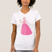 Prinses met een Roos vrouwen T-shirt (Voorkant)