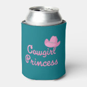 prinses met roze Pet Blikjeskoeler (Blikje Voorkant)
