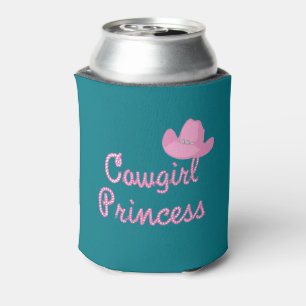 prinses met roze Pet Blikjeskoeler