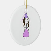 Prinses Ninja! Keramisch Ornament (Rechts)