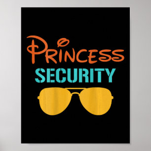 Prinses Papa Beveiliging Halloween Mannen Bijpasse Poster