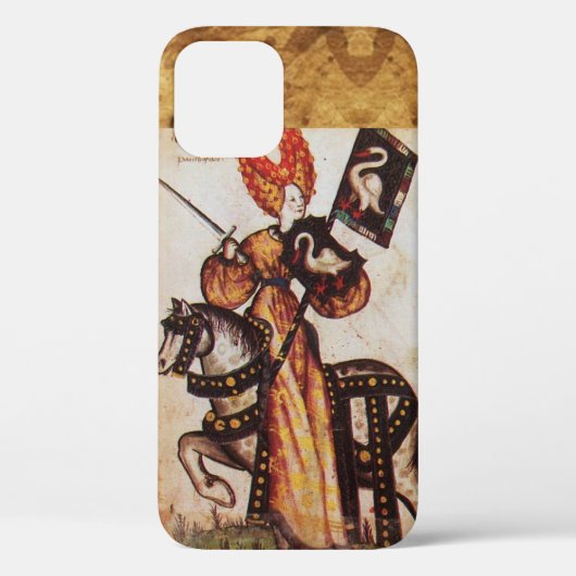 PRINSES PENTHESILEA ALS MIDDELEEUWSE RIDDER Herald Case-Mate iPhone Case (Achterkant)