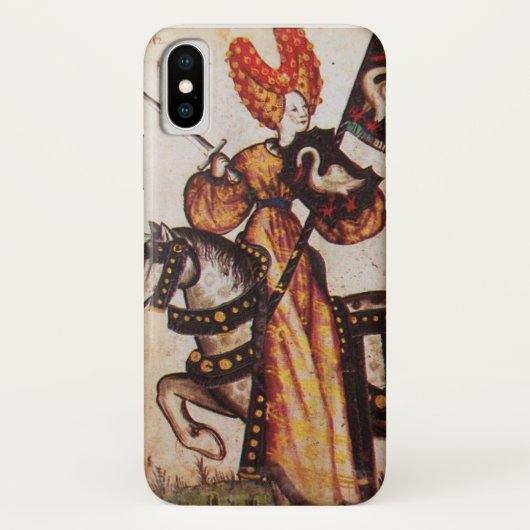 PRINSES PENTHESILEA ALS MIDDELEEUWSE RIDDER Herald Case-Mate iPhone Case (Achterkant)