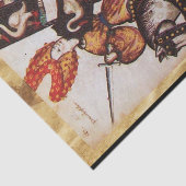 PRINSES PENTHESILEA ALS MIDDELEEUWSE RIDDER Herald Tissuepapier (Detail)