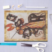 PRINSES PENTHESILEA ALS MIDDELEEUWSE RIDDER Herald Tissuepapier (Craft)