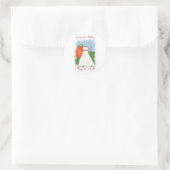 Prinses Pompoen Bewaar de datum bruiloft stickers (Tas)