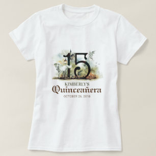 Prinses Quinceanera 15e verjaardagsfeest T-shirt