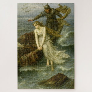 Prinses & Ridder Op Zee Middeleeuwse Fantasie Kuns Legpuzzel