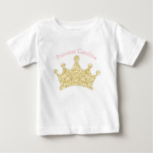Prinses Roze en Gouden Glitter Kroon