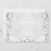 prinses roze en grijs doopsel kaart (Achterkant)