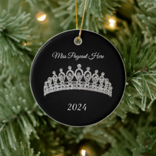 Prinses Tiara Kerstbal Ornamente Keramisch Ornament