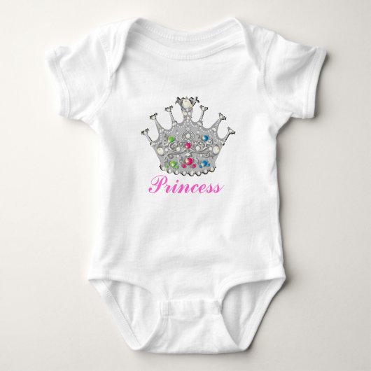 Prinses Tiara of Kroonprinses Baby Romper (Voorkant)