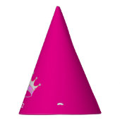 Prinses Tiara op magenta roze Feesthoedjes (Rechts)