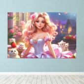 Prinses Uitgerekt Canvas (Insitu (Houten vloer))