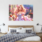 Prinses Uitgerekt Canvas (Insitu (Slaapkamer))