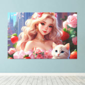 Prinses Uitgerekt Canvas (Insitu (Houten vloer))