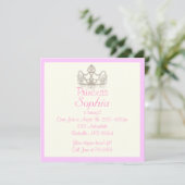 Prinses uitnodiging (Staand voorkant)