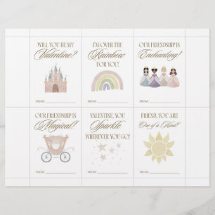 Prinses Valentijnskaarten voor Kinderen Briefhoofd