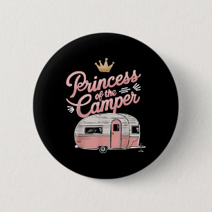 Prinses Van Camper Kampeerwagen Caravan Rv Een Vro Ronde Button 5,7 Cm