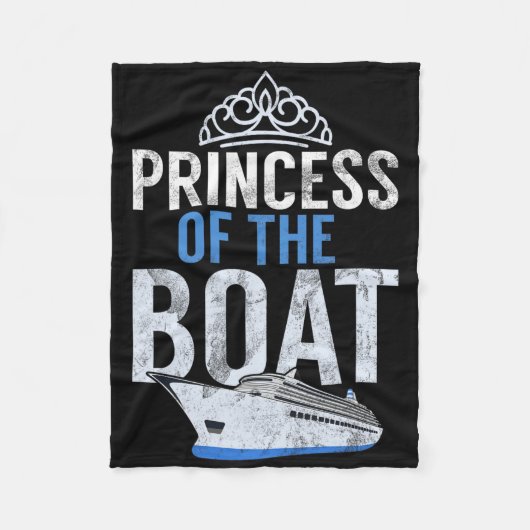 Prinses van de boot fleece deken (Voorkant)