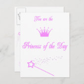 Prinses van de dag - Briefkaart (Voorkant / Achterkant)