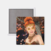 Prinses van de herfst magneet (Voorkant / Achterkant)