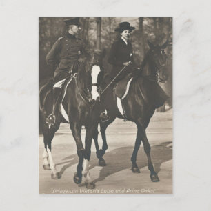 Prinses van Duitsland rijdend paard sidesaddle #05 Briefkaart