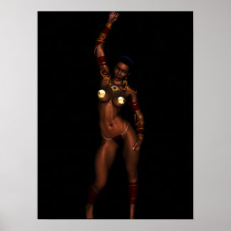 Prinses van Mars Fantasy Girl G-String Poster