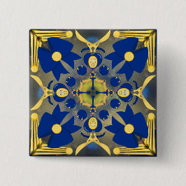 Prinses van Uranus Vierkante Button 5,1 Cm