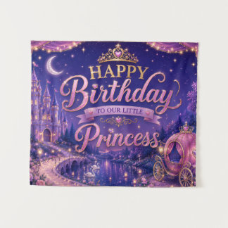 Prinses Verjaardagsfeest Banner | Koninklijke Verj Wandkleed