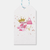 Prinses verjaardagsfeest cadeaulabel (Voorkant)