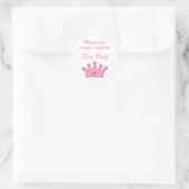 Prinses Verjaardagsfeest Labels Stickers Roze Kroo (Tas)