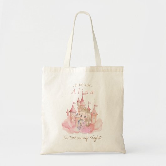 Prinses Verjaardagsfeest Tote Bag (Voorkant)