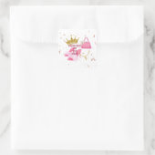 Prinses verjaardagsfeest vierkante sticker (Tas)