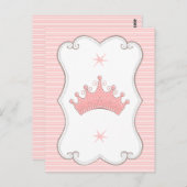 Prinses verjaardagsfeestje maak je eigen banner Ka Briefkaart (Voorkant / Achterkant)