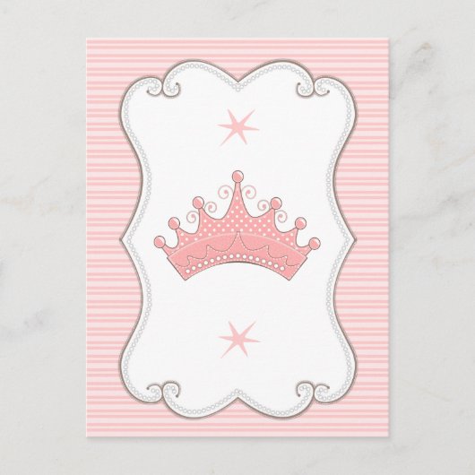 Prinses verjaardagsfeestje maak je eigen banner Ka Briefkaart (Voorkant)