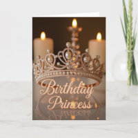 Prinses verjaardagskaart, dochter verjaardag, Happ