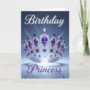 Prinses verjaardagskaart, dochter verjaardag, Happ Feestdagen Kaart