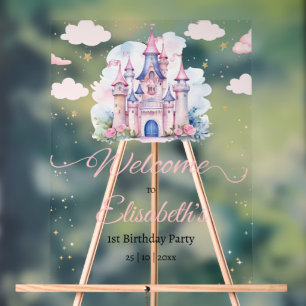 Prinses verjaardagsuitnodiging, Kleine Prinses 1e Acryl Bord