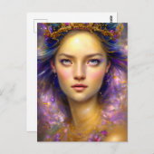 Prinses Warrior Etherische Godin Briefkaart (Voorkant / Achterkant)