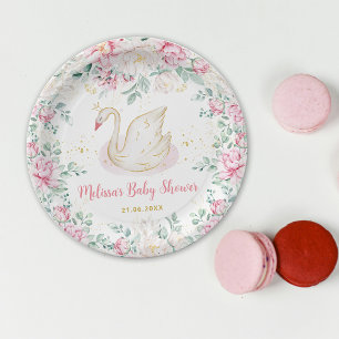 Prinses Zwaan Baby Shower Papieren Bordje
