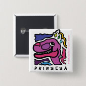 Prinsesa Logo - Square Button (Voorkant /achterkant)