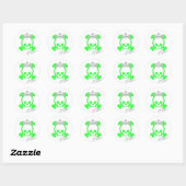 prinsesschedel ronde sticker (Vel)