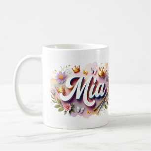 Prinsessen Bloemen Custom Mok – Gepersonaliseerde 