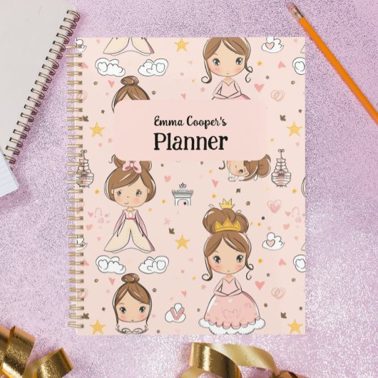 Prinsessen & Harten Zachte Pastels Kinderen Planner