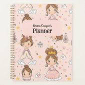 Prinsessen & Harten Zachte Pastels Kinderen Planner (Voorkant)